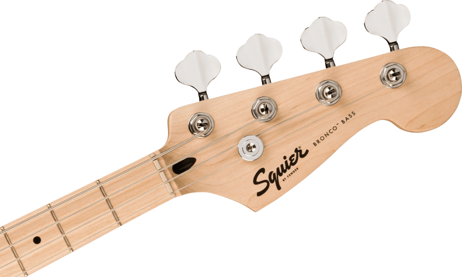 Squier Sonic® Bronco™ Bass, Maple Fingerboard, White Pickguard, Arctic White 5 Squier Sonic® Bronco™ Bass, Maple Fingerboard, White Pickguard, Arctic White - Image 5