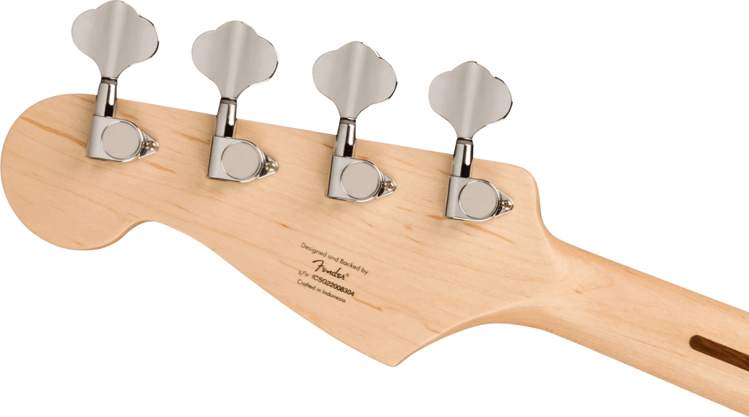 Squier Sonic® Bronco™ Bass, Maple Fingerboard, White Pickguard, Arctic White 7 Squier Sonic® Bronco™ Bass, Maple Fingerboard, White Pickguard, Arctic White - Image 7