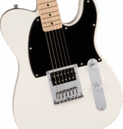 Squier Sonic™ Esquire® H, Maple Fingerboard, Black Pickguard, Arctic White -Faders Music Store squier sonic esquire h maple fingerboard black pickguard arctic white fmic 628623