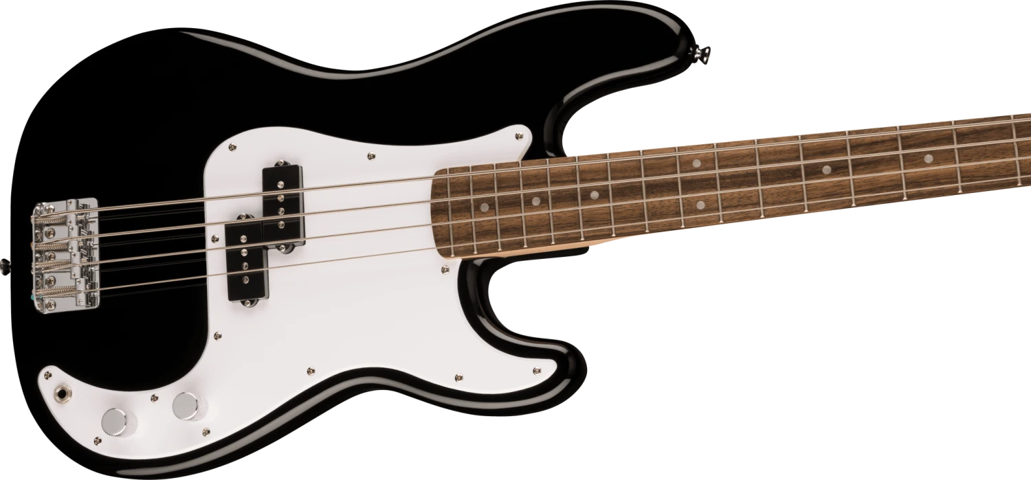 Squier Sonic™ Precision Bass®, Laurel Fingerboard, White Pickguard, Black 4 Squier Sonic™ Precision Bass®, Laurel Fingerboard, White Pickguard, Black - Image 4