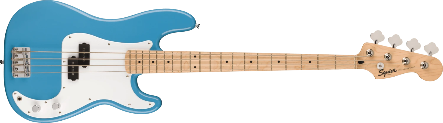 Squier Sonic™ Precision Bass®, Maple Fingerboard, White Pickguard, California Blue 1 Squier Sonic™ Precision Bass®, Maple Fingerboard, White Pickguard, California Blue