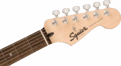Squier Sonic™ Stratocaster® HT H, Laurel Fingerboard, Black Pickguard, Black -Faders Music Store squier sonic stratocaster ht h laurel fingerboard black pickguard black fmic 107407
