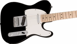 Squier Sonic™ Telecaster®, Maple Fingerboard, White Pickguard, Black -Faders Music Store squier sonic telecaster maple fingerboard white pickguard black fmic 849828
