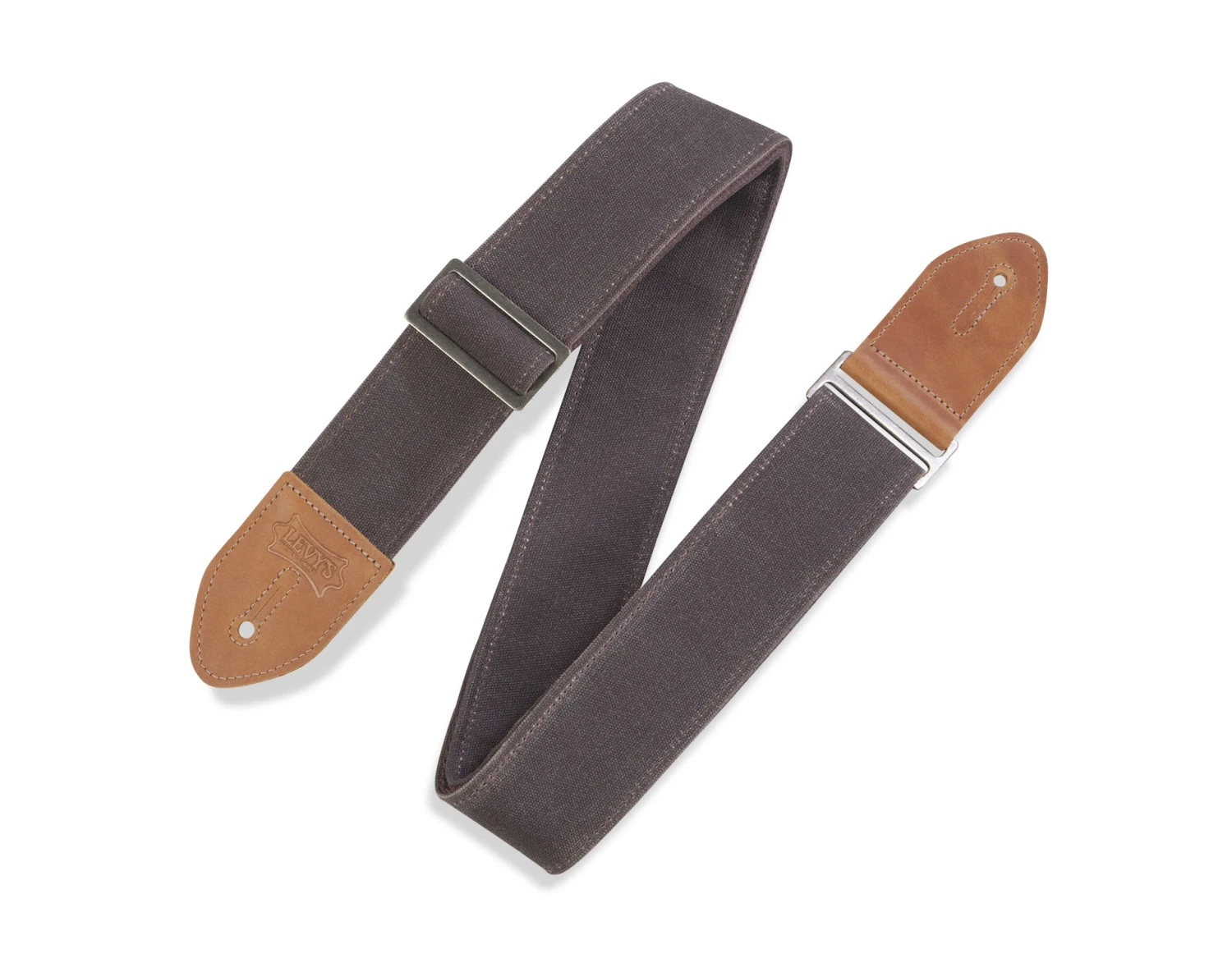 STRAP GUITAR LEVY’S 2" Traveler Waxed Canvas Guitar Strap With Cotton Backing 6 STRAP GUITAR LEVY’S 2" Traveler Waxed Canvas Guitar Strap With Cotton Backing - Image 6