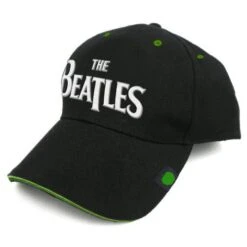 THE BEATLES UNISEX BASEBALL CAP: DROP T LOGO (BADGE)
