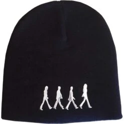 THE BEATLES UNISEX BEANIE HAT: ABBEY ROAD (SONIC SILVER)