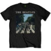 THE BEATLES UNISEX T-SHIRT: ABBEY ROAD & LOGO -Faders Music Store the beatles unisex t shirt abbey road logo rock off trade 121035