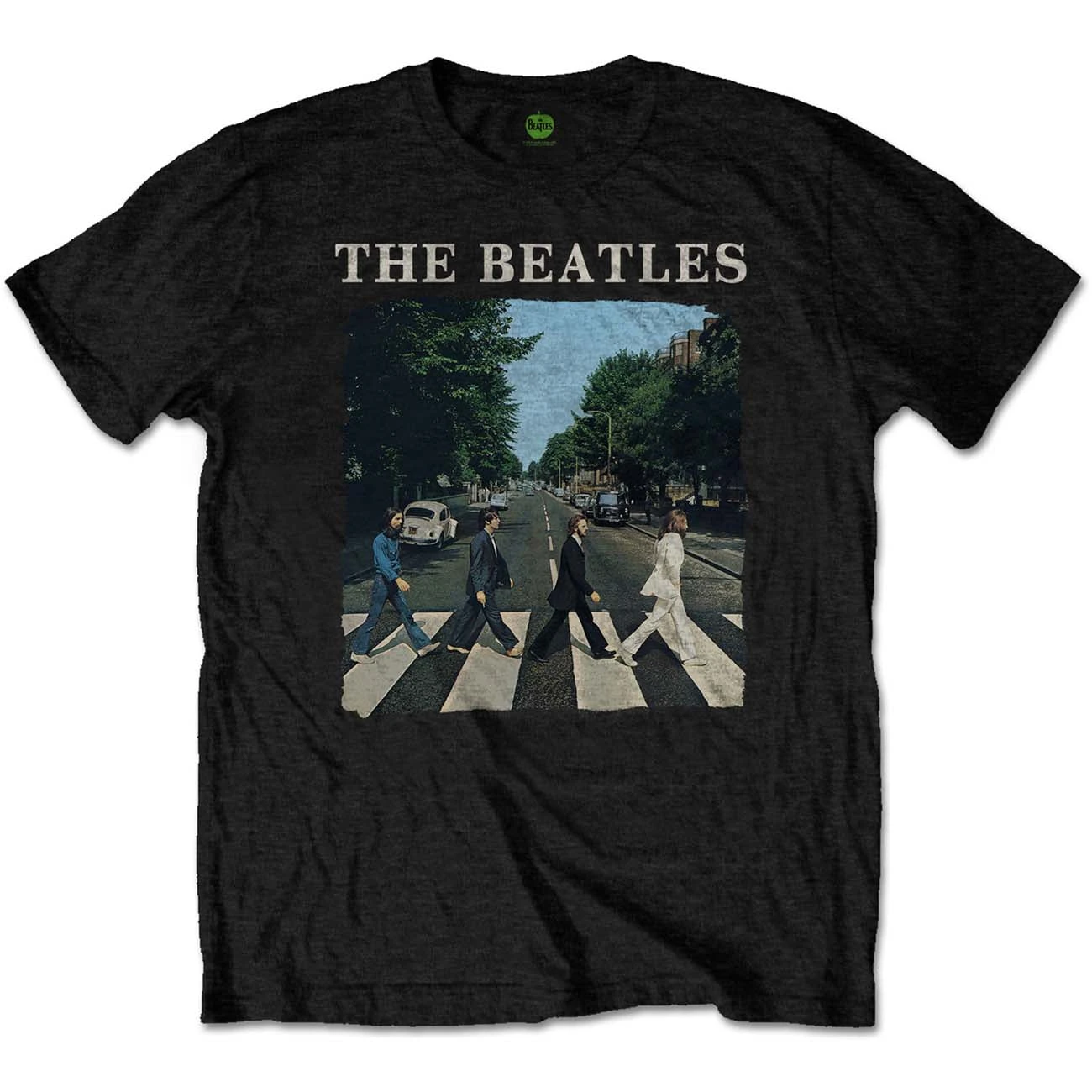 THE BEATLES UNISEX T-SHIRT: ABBEY ROAD & LOGO 1 THE BEATLES UNISEX T-SHIRT: ABBEY ROAD & LOGO