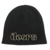 THE DOORS UNISEX BEANIE HAT: LOGO -Faders Music Store the doors unisex beanie hat logo rock off trade 402222