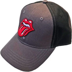 THE ROLLING STONES UNISEX BASEBALL CAP: CLASSIC TONGUE (2 TONE)