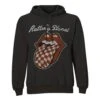 THE ROLLING STONES UNISEX PULLOVER HOODIE: CHECKER TONGUE -Faders Music Store the rolling stones unisex pullover hoodie checker tongue rock off trade 336224