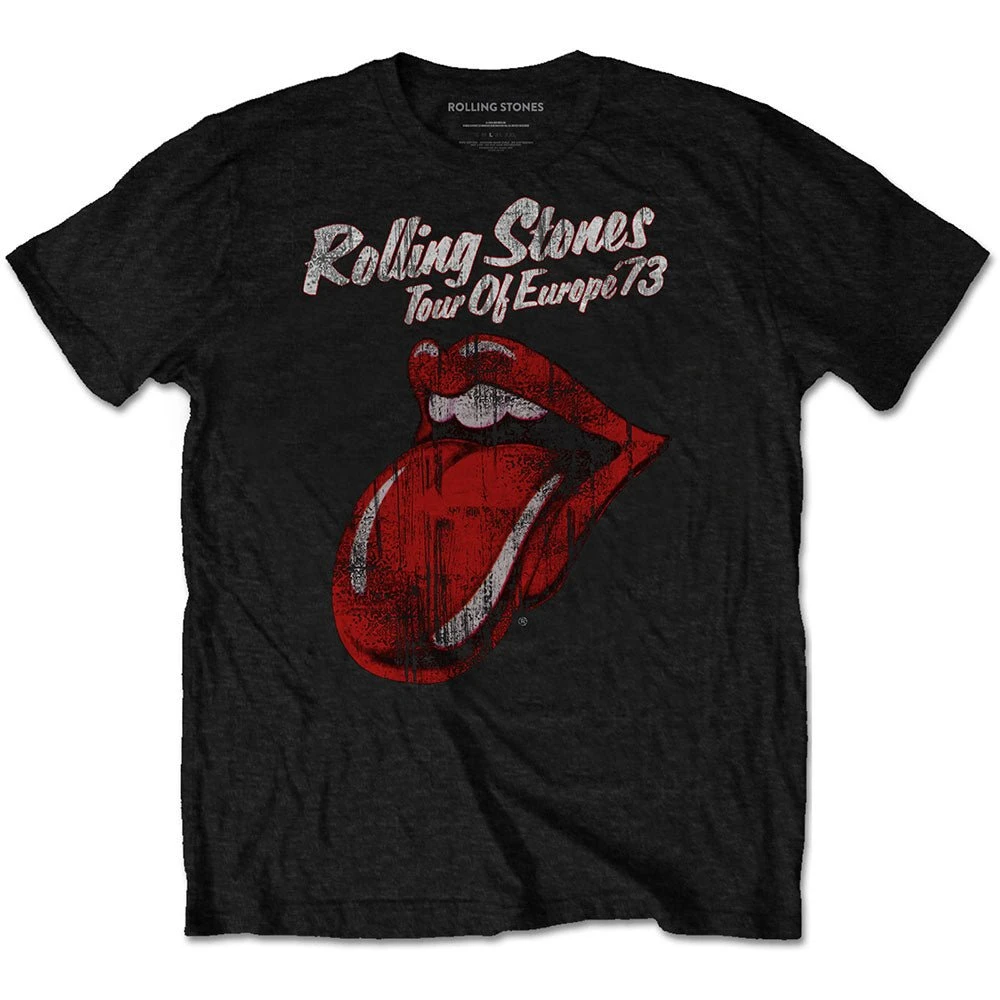 THE ROLLING STONES UNISEX TEE: TOUR 1973 1 THE ROLLING STONES UNISEX TEE: TOUR 1973