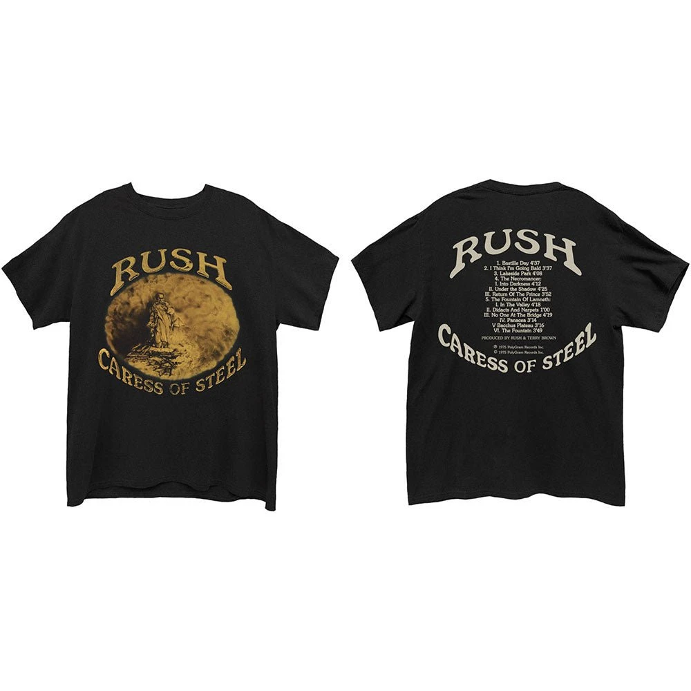 THE RUSH UNISEX TEE: CARESS OF STEEL (BACK PRINT) 2 THE RUSH UNISEX TEE: CARESS OF STEEL (BACK PRINT) - Image 2