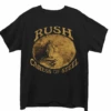 THE RUSH UNISEX TEE: CARESS OF STEEL (BACK PRINT) -Faders Music Store the rush unisex tee caress of steel back print rock off trade 901093