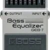 Boss 7 Band Graphic Bass Equalizer GEB-7 -Faders Music Store used boss 7 band graphic bass equalizer geb 7 roland canada 153810