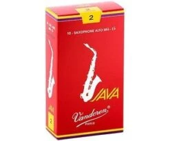Vandoren Java "Filed Red Cut" Mib - Eb Alto Saxophone 10 Pack Reeds