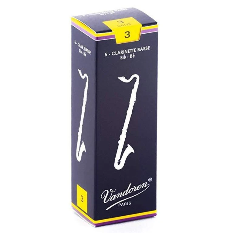Vandoren Traditional Sib - Bb Bass Clarinet Reeds 5 Pack 1 Vandoren Traditional Sib - Bb Bass Clarinet Reeds 5 Pack