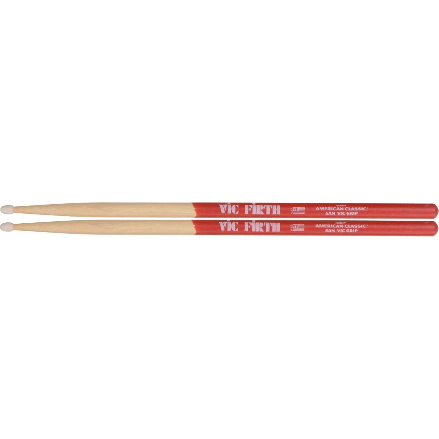 Vic Firth American Classic 5A Vic Grip Drumsticks 1 Vic Firth American Classic 5A Vic Grip Drumsticks