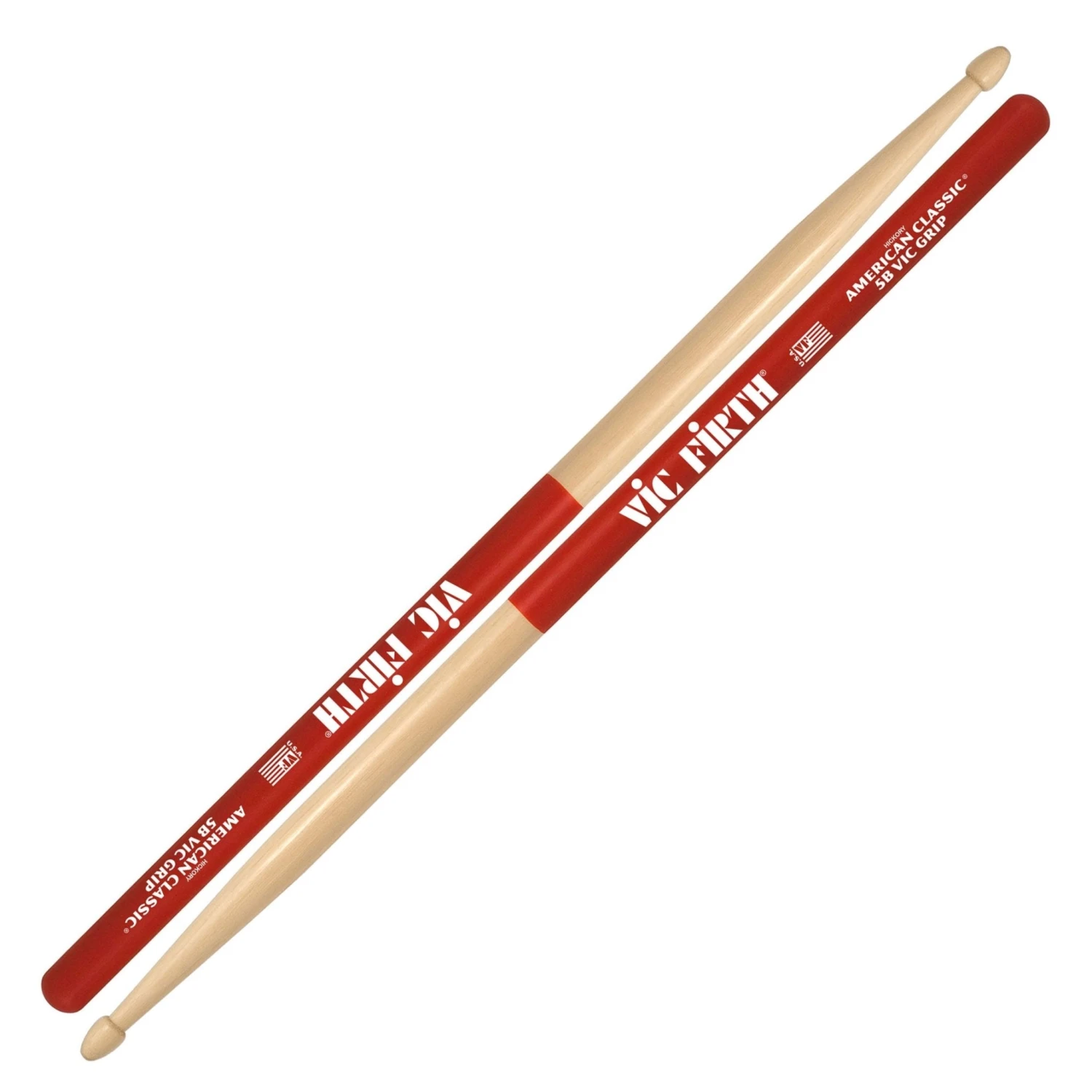 Vic Firth American Classic Vic Grip 5B Drumsticks 1 Vic Firth American Classic Vic Grip 5B Drumsticks