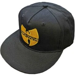 Wu-Tang Clan Unisex Snapback Cap Logo (Black)