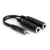 Y Cable, 3.5mm TRS To Dual 1/4" TRSF 3 Y Cable, 3.5mm TRS To Dual 1/4" TRSF -Faders Music Store y cable 35mm trs to dual 14 trsf yorkville 612298