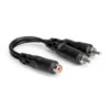 Y Cable, RCAF To Dual RCA 2 Y Cable, RCAF To Dual RCA -Faders Music Store y cable rcaf to dual rca yorkville 713606