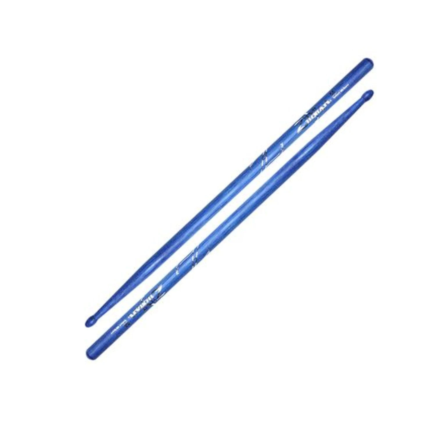 Zildjian 5A Wood Tip Hickory Drumsticks, Blue 1 Zildjian 5A Wood Tip Hickory Drumsticks, Blue